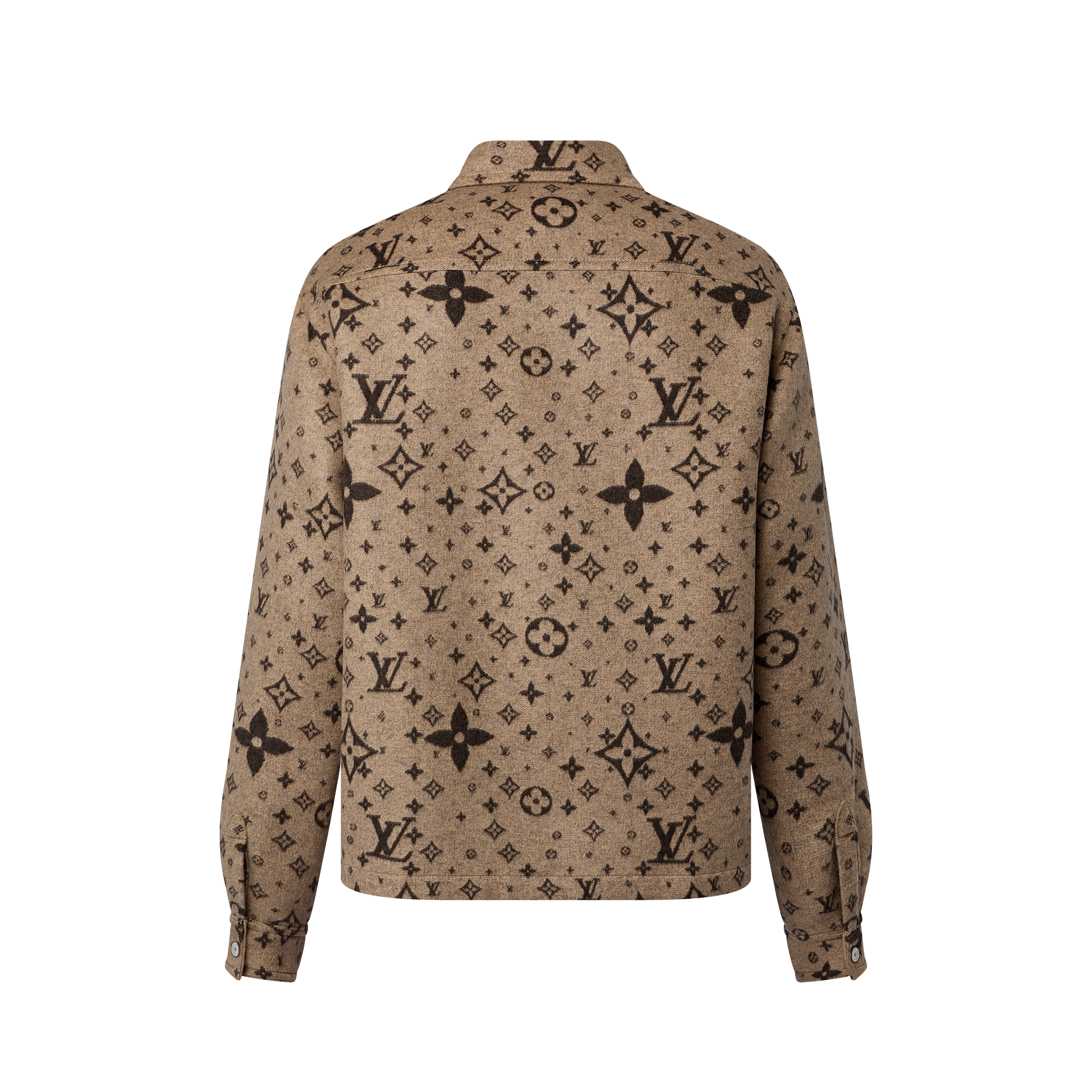 Monogram Double Face Wool, Silk And Cashmere-Blend Overshirt